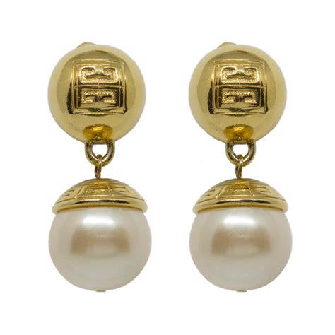 Vintage Givenchy Pearl Earrings 